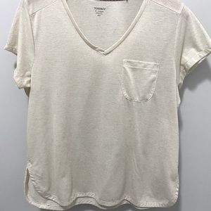 Toad&Co XL linen blend beige shirt with pocket